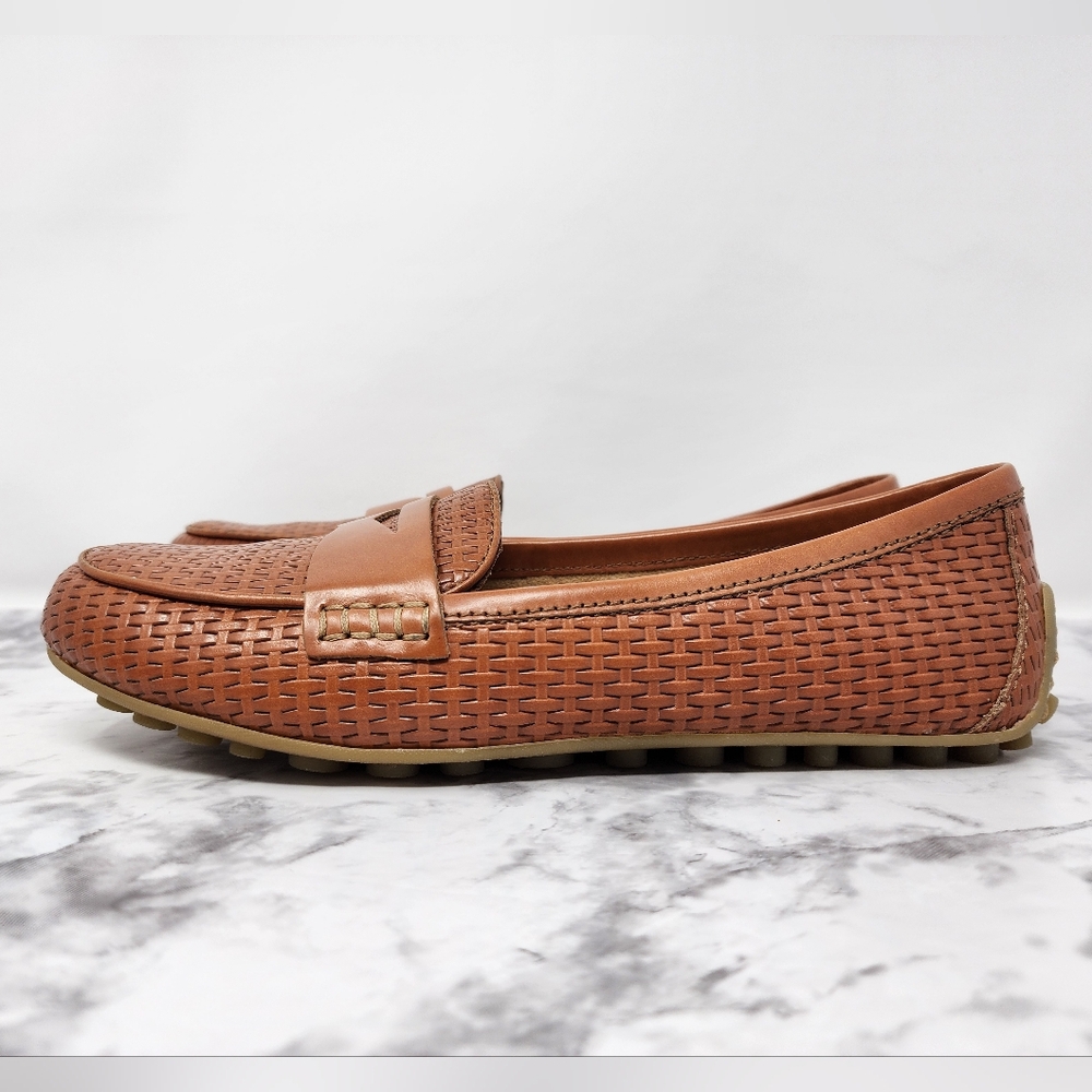 Born Malena Woven Leather Driving Loafers - Picture 5 of 12